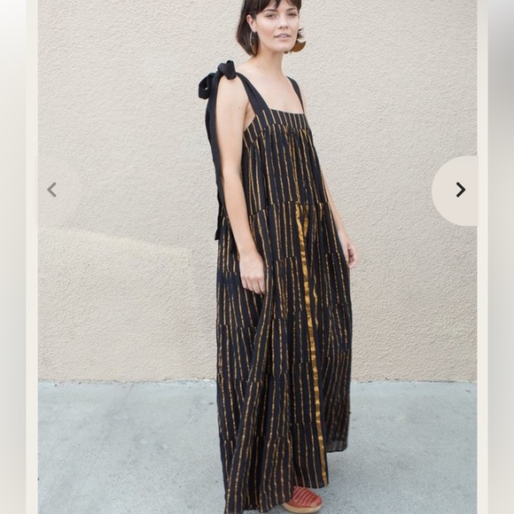 AISH Rayna black gold dress - Picture 3 of 5